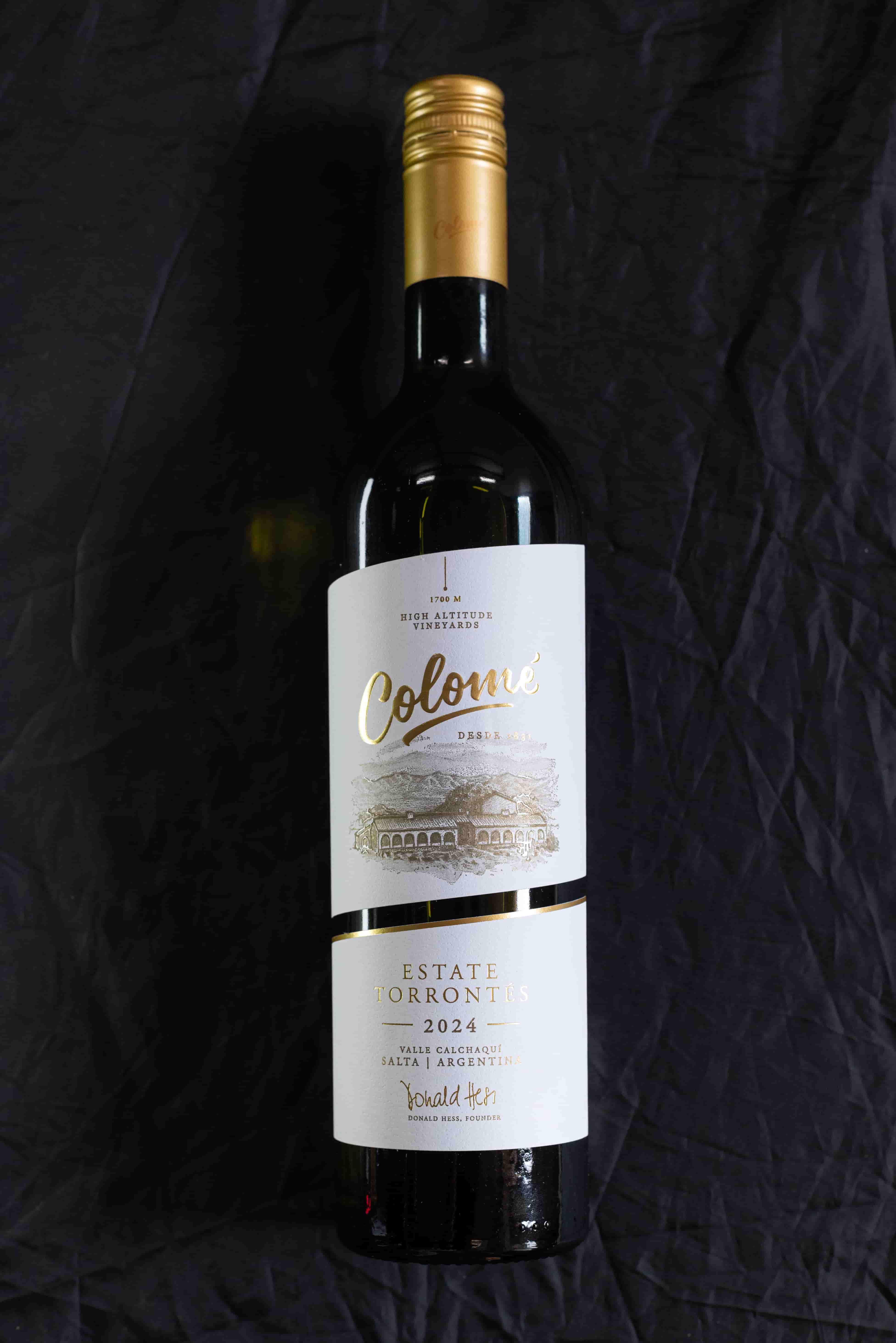 Botella de vino Torrontés